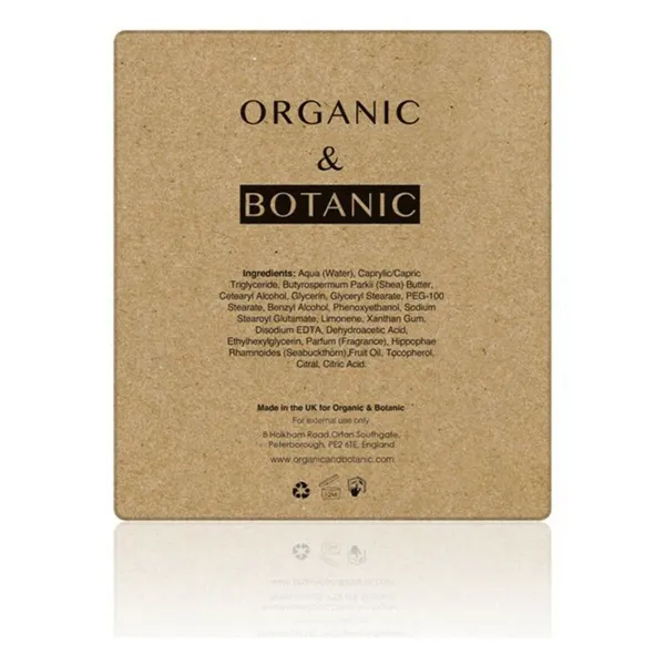 Moisturising Body Cream Organic & Botanic OBMOBC Tangerine 100 ml