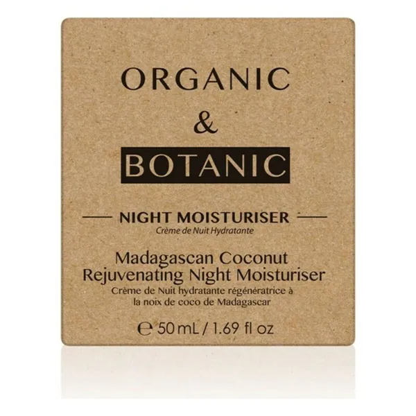 Night Cream Madagascan Coconut Organic & Botanic OBMCNM 50 ml