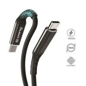 Crong Armor Link - 100W PD 5A USB-C to USB-C Cable 120cm (Black)