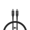 Crong Armor Link - 100W PD 5A USB-C to USB-C Cable 120cm (Black)
