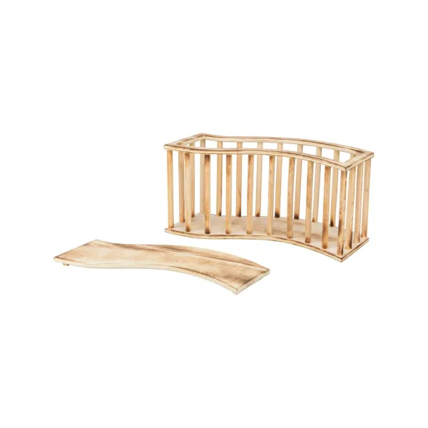 Mājdzīvnieku barības trauciņš Trixie Brūns Koks 37 x 19 x 13 cm