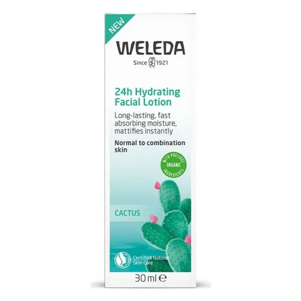 Moisturizing Facial Lotion Cactus Opuntia 24h Weleda 102079 30 ml