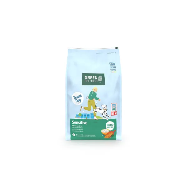 Pašarai Green Petfood InsectDog Sensitive 10 kg Ryžiai