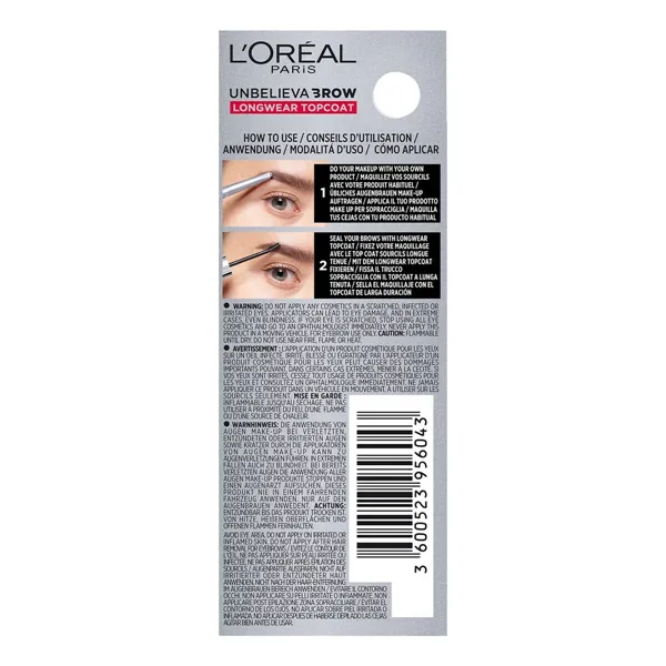 Eyebrow Liner Unbelievabrow L'Oréal Paris AA198600 Transparent