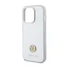 Guess 4G Strass Metal Logo - Case iPhone 15 Pro (silver)