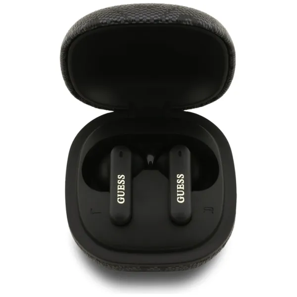 Guess 4G Classic Metal Logo - Bluetooth TWS ENC sluchátka + nabíjecí pouzdro (Èerná)