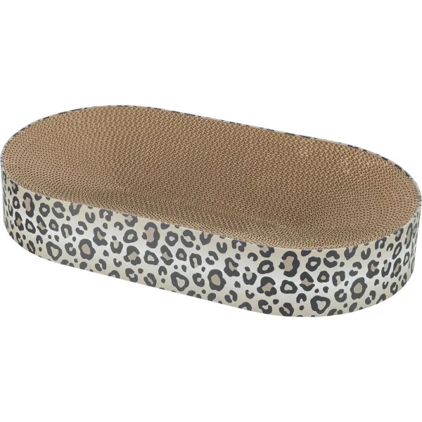 Skrāpējams Paklājiņš Kaķiem Trixie Leo Krēmkrāsa Kartons 63 x 10 x 35 cm