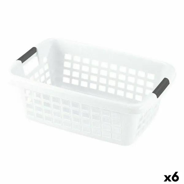 Laundry basket Multicolour 70 L With handles 6 Units