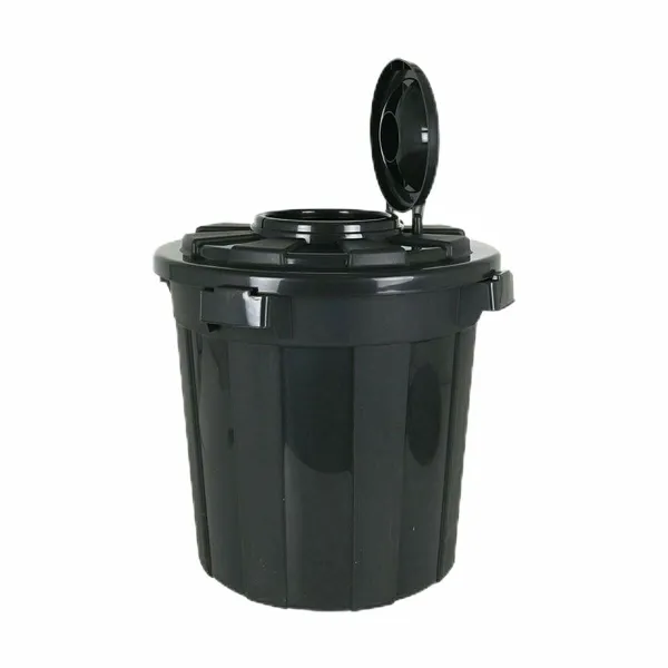 Šiukšlių dėžė Dem Hop Juoda 50 L 6 vnt.