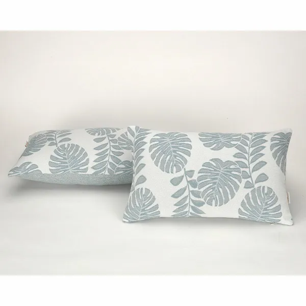 Cushion cover Alexandra House Living Ordesa Blue White 2 Units