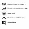 Cushion cover ES-Tela Amelie White 50 x 50 cm