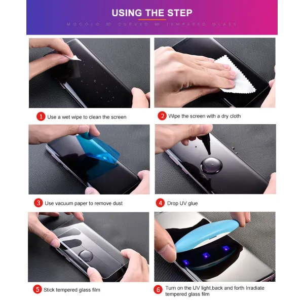 Mocolo 3D UV Glass - UV protective full screen glass for Samsung Galaxy S22+