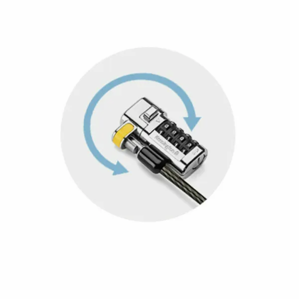 Kombinēšanas piekaramā atslēga Kensington ClickSafe Karbona tērauds