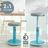 Ergonominen jakkara Leitz Ergo Cosy Active Sininen Muovinen