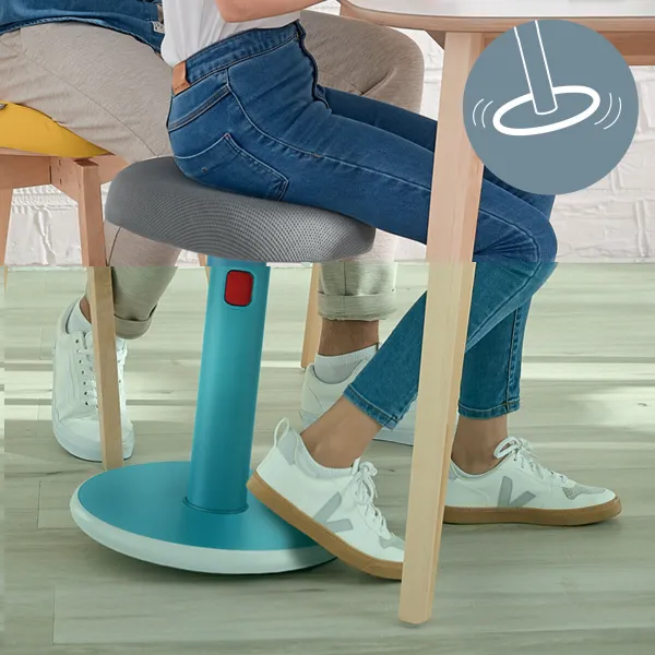 Ergonomiska taburete Leitz Ergo Cosy Active Zils Plastmasa