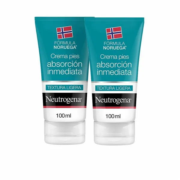 Moisturising Foot Cream Neutrogena instant Absorption (2 x 100 ml)