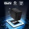 Crong Ultra Compact GaN - Wall Charger 2x USB-C 35W PD 3.0 with PPS (White)