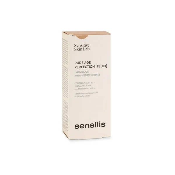 Crème Make-up Base Sensilis Pure Age Perfection 04-pêche Anti-imperfections (30 ml)