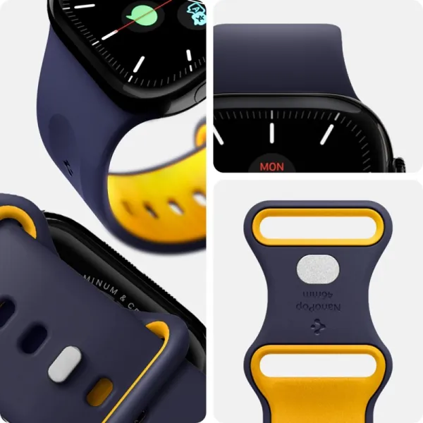 Spigen Nano Pop - Strap for Apple Watch 44/45/46/49 mm (Blueberry Navy)