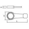 Žvaigždutė su atvira anga KUKKO 60 mm Plienas DIN 7444