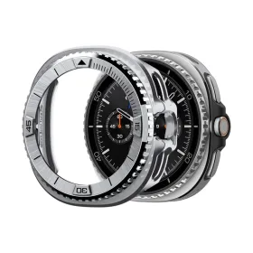 Spigen Bezel Tune Pro Pilot - Case / Protective Ring for Samsung Galaxy Watch 8 Classic 46 mm (Silver)