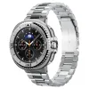 Spigen Bezel Tune Pro Pilot - Case / Protective Ring for Samsung Galaxy Watch 8 Classic 46 mm (Silver)