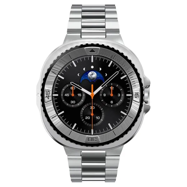 Spigen Bezel Tune Pro Pilot - Case / Protective Ring for Samsung Galaxy Watch 8 Classic 46 mm (Silver)