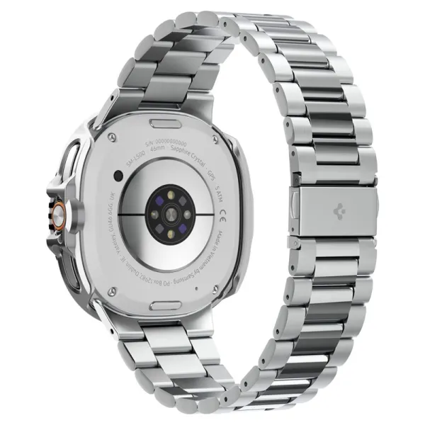 Spigen Bezel Tune Pro Pilot - Case / Protective Ring for Samsung Galaxy Watch 8 Classic 46 mm (Silver)