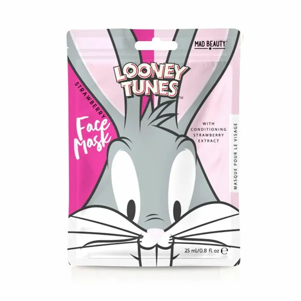 Facial Mask Mad Beauty Looney Tunes Bugs Bunny Strawberry (25 ml)