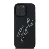 Karl Lagerfeld 3D Rubber Bicolor Signature - Case for iPhone 16 Pro Max (black)
