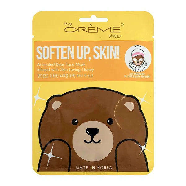 Facial Mask The Crème Shop Soften Up, Skin! Bear (25 g)