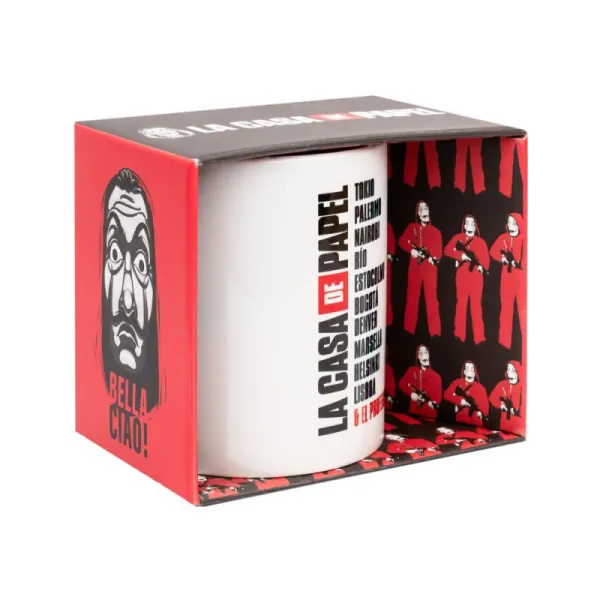 La Casa De Papel - Ceramic mug in gift box 330 ml (La Casa De Papel Mask)