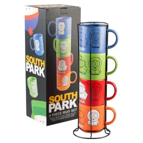 South Park - Set of 4 Ceramic Mugs with Stand 300 ml