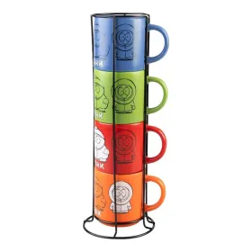 South Park - Set of 4 Ceramic Mugs with Stand 300 ml