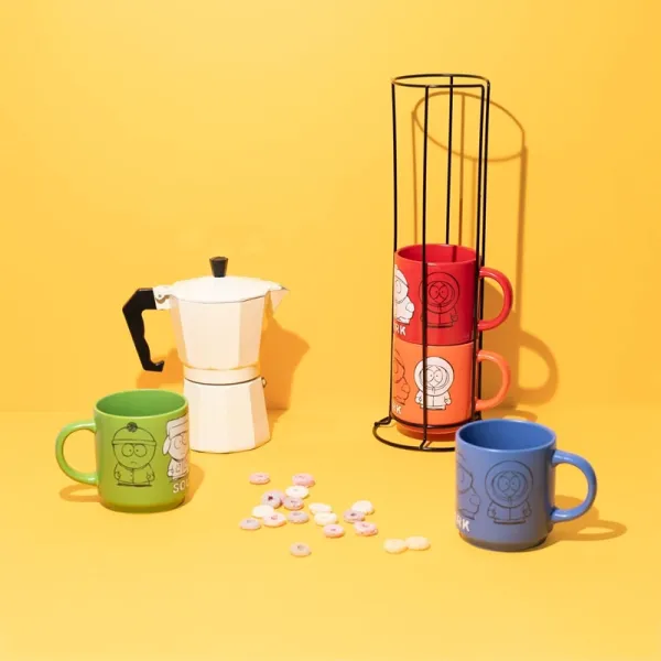 South Park - Set of 4 Ceramic Mugs with Stand 300 ml