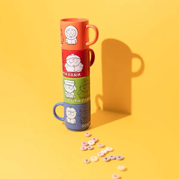 South Park - Set of 4 Ceramic Mugs with Stand 300 ml