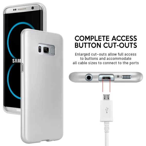 Mercury I-Jelly - Case for Samsung Galaxy S8+ (Silver)