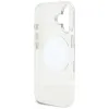 Guess IML Metal Colored Circle Classic Logo MagSafe - Case for iPhone 16 (white)