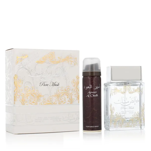 Unisex' Perfume Set Lattafa Pure Musk EDP 2 Pieces