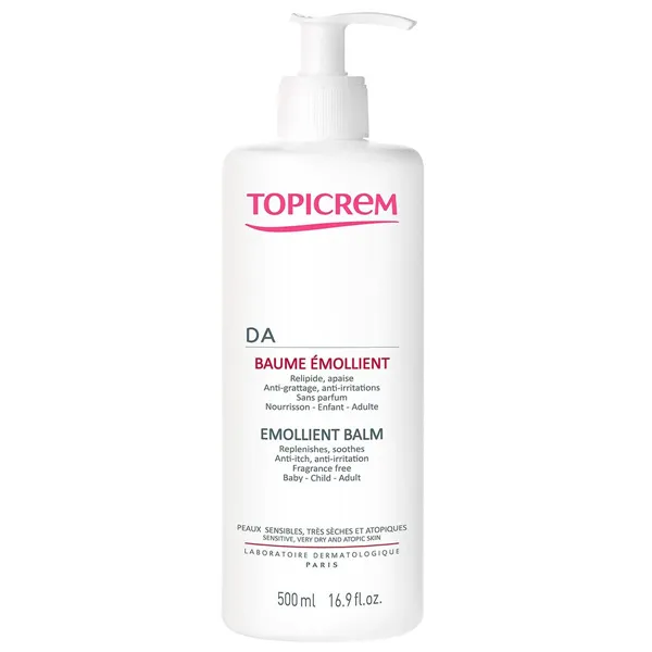 Soothing Balsam for Itching and Irritated Skin Topicrem DA 500 ml