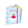 Pusheen - A4 binder from the Purrfect Love collection with sheets (4 rings, elastic band)