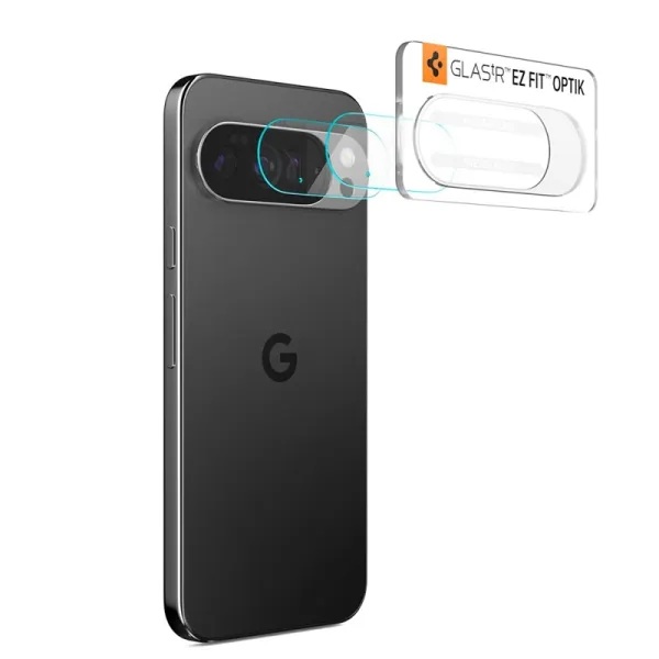 Spigen Optik GLAS.TR Camera Protector 2-Pack - Lens Protector for Google Pixel 10 Pro XL (Crystal Clear)