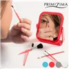 Primizima Mirror with Makeup Brushes (6 piece set)