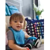 BUILT Mess Mate Set of 2 baby bib (Dribble Dots Blue)
