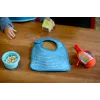 BUILT Mess Mate Set of 2 baby bib (Dribble Dots Blue)