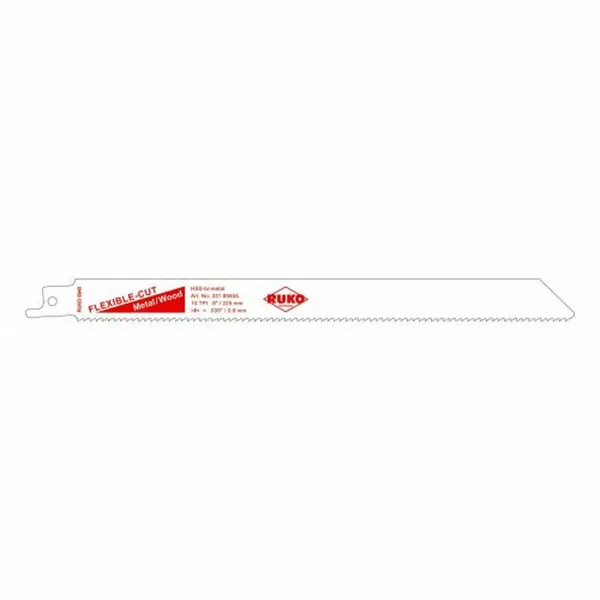 Saw Blade RUKO Bosch S 1122 HF 10 tpi 228 x 18,0 x 0,9 mm Reciprocating Saw 5 Units