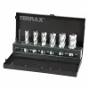 Набор сверл TERRAX Быстрорежущая сталь (HSS) футляр Weldon 75 Предметы