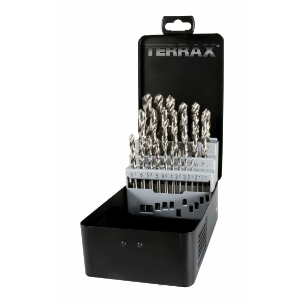 Spool set TERRAX Case DIN 338 25 Pieces 19 Pieces