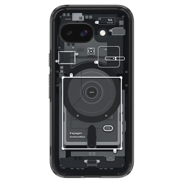 Spigen Ultra Hybrid Mag MagSafe - Case for Google Pixel 9a (Zero One Black)