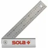 Kulmaviivain SOLA 25 x 17 cm Ruostumaton teräs Alumiini